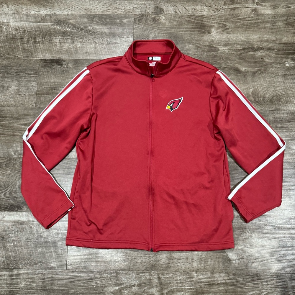 Men's NFL Arizona Cardinals Full Zip Jacket Size Large Red NFL Apparel